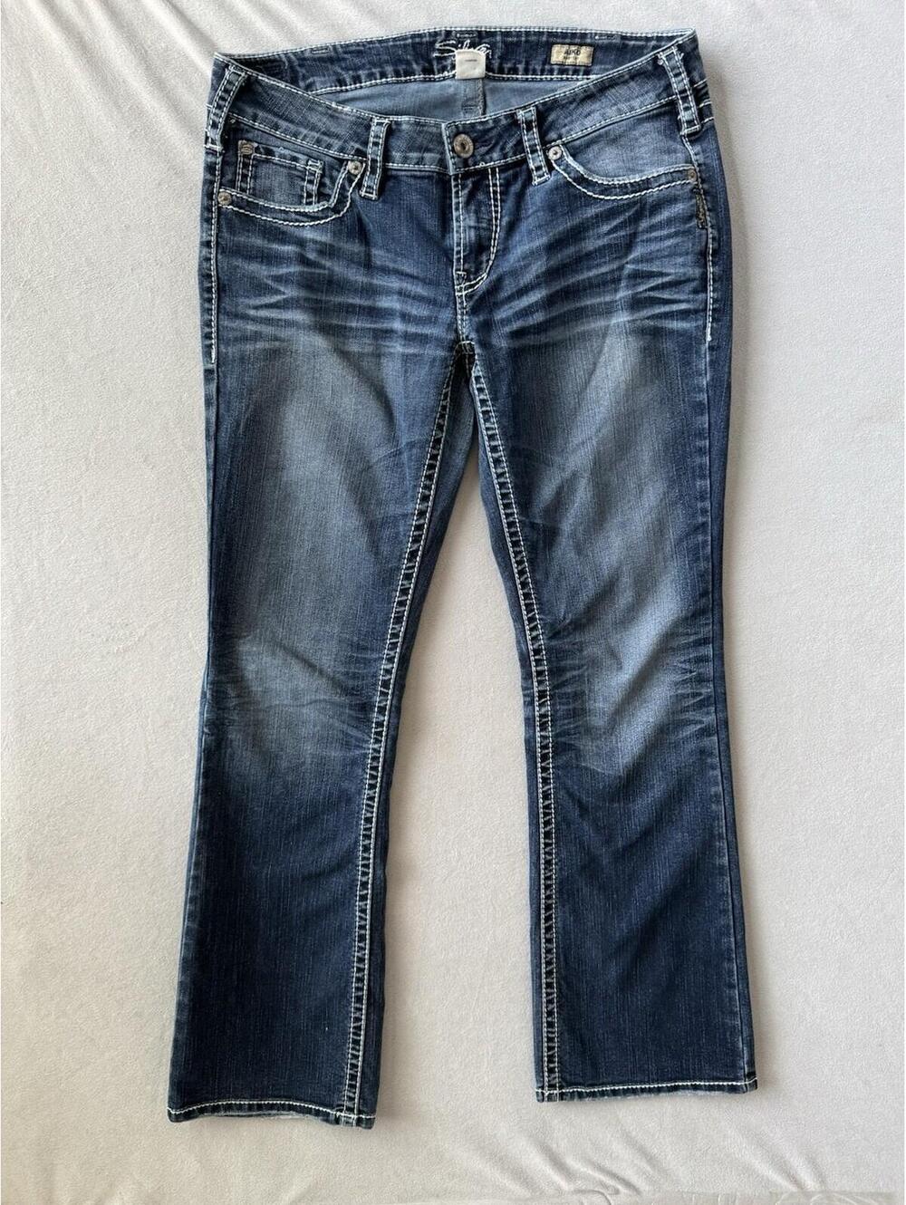Silver Jeans Aiko Bootcut Jeans Womens W32 L33 Medium Wash Stretch Denim